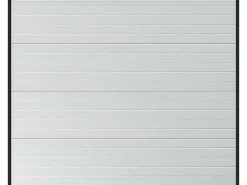 Somfy Porte De Garage Sectionnelle<Porte de garage sectionnelle effet rainuré blanc avec moteur L254 x H218 cm - NORIA