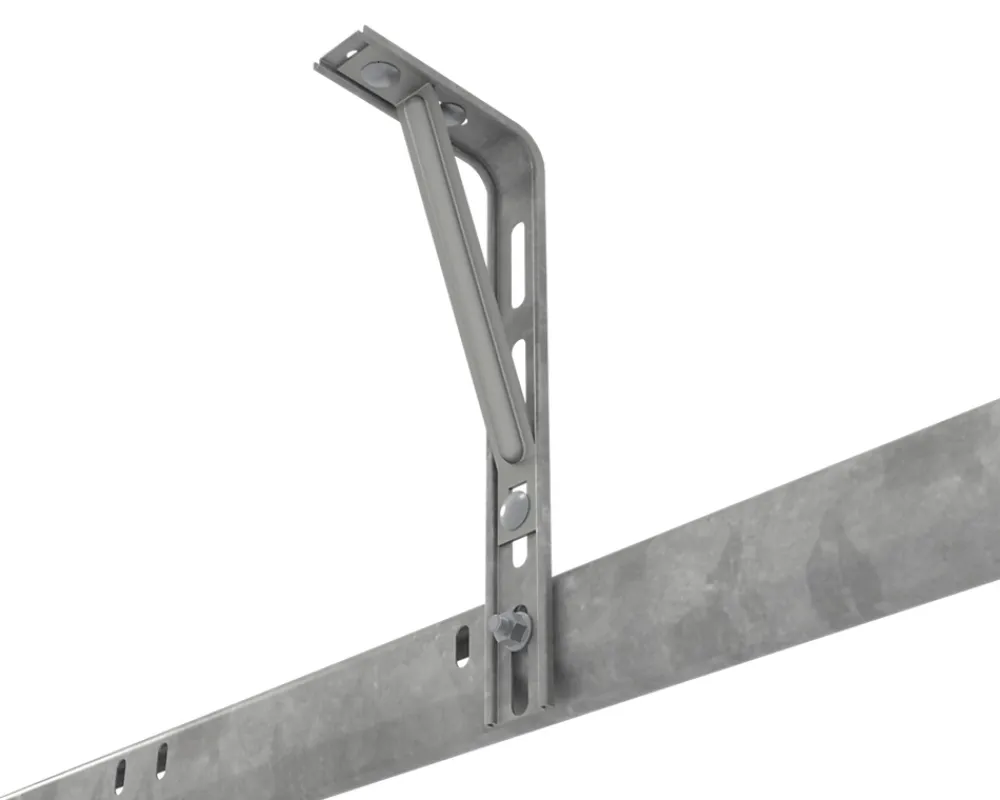 GoodHome Porte De Garage Sectionnelle<Porte de garage sectionnelle à cassettes acier gris RAL 7016 - L.240 x h.200 cm - motorisée (en kit)