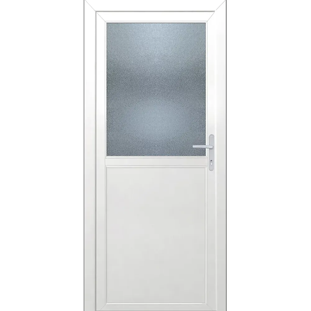 Porte De Service<Porte de service 1/2 vitrée PVC 90 x h.205 cm poussant gauche