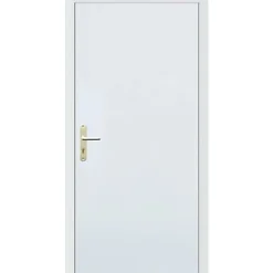 Hormann Porte de service acier galvanisé et pvc Securiserv blanc 90 x h.204,8 cm poussant droit- Porte De Service