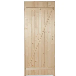 Porte De Service<Porte de service bois 80 x h.200 cm poussant droit