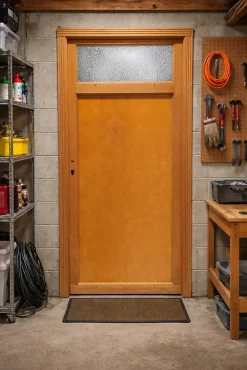 Gd Menuiseries Porte De Service<Porte De Service Bois Pagos, H,200xl,80 Côte Tableau P.droit