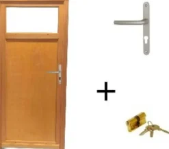 Gd Menuiseries Porte De Service<Porte De Service Bois Pagos, H,200xl,90 P,gauche, Poigneeet Barillet (ref 01245f924) Côte Tableau