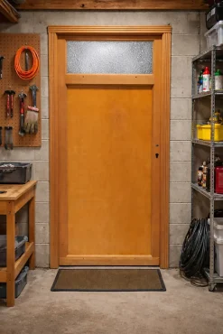 Gd Menuiseries Porte De Service Bois Pagos, H,200xl,80 Côte Tableau P. Gauche- Porte De Service