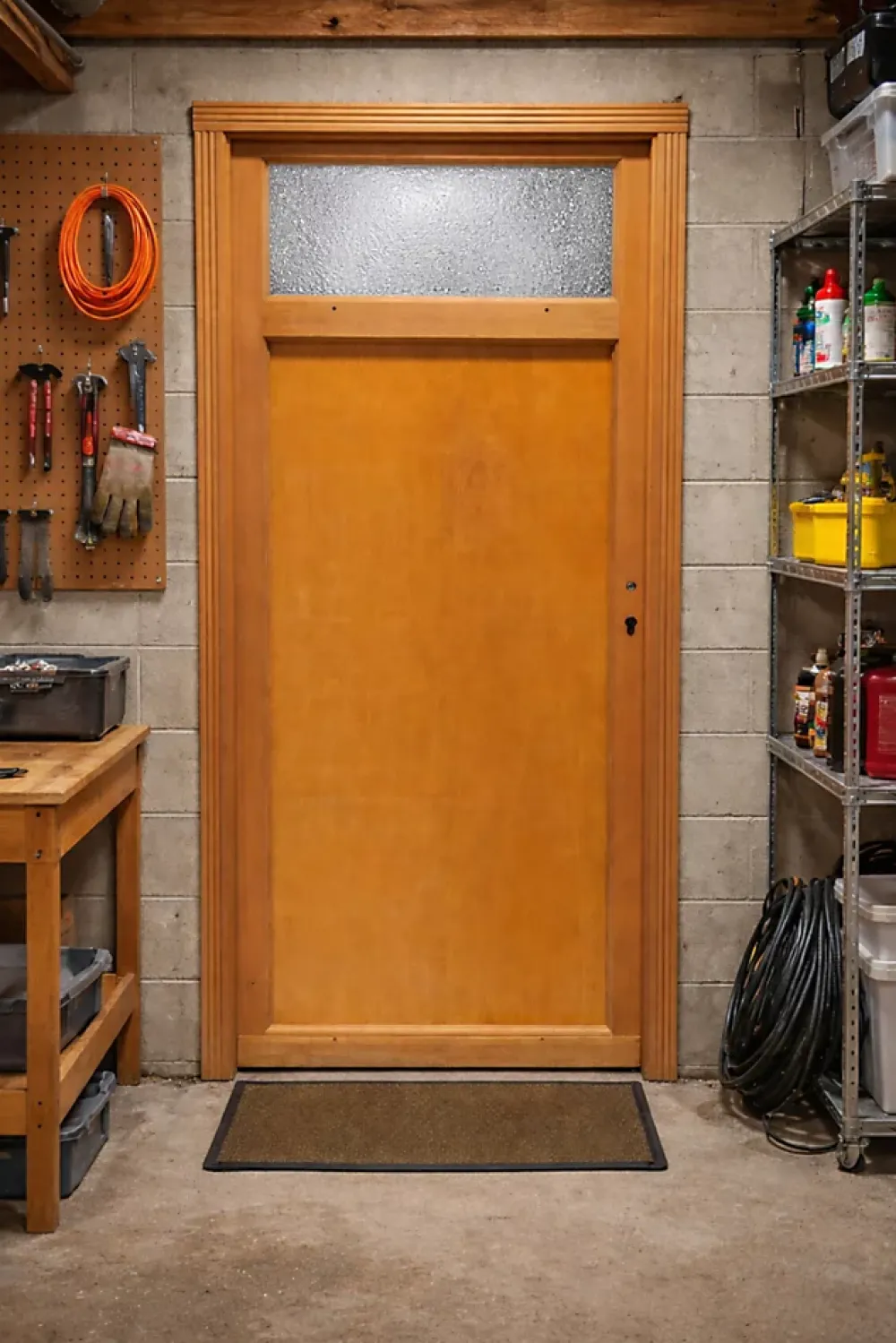Gd Menuiseries Porte De Service Bois Pagos, H,200xl,80 Côte Tableau P. Gauche- Porte De Service
