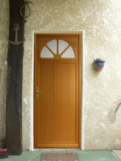 Gd Menuiseries Porte De Service<Porte De Service Bois Vitrée Pixos, H.215xl.90 Côte Tableau, P.droit, Poignée, Barillet