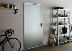 Porte de service non isolée métal 80 x h.200 cm réversible- Porte De Service