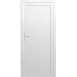 Porte de service pleine PVC 90 x h.205 cm poussant droit- Porte De Service