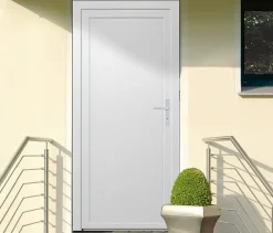 Porte De Service<Porte de service pleine PVC 80 x h.205 cm poussant gauche