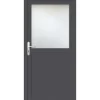 Fral Fermetures Porte De Service<Porte de service PVC anthracite L 960mm x H 2150mm ouvant droit