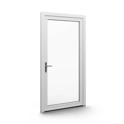 Fral Fermetures Porte de service PVC blanc L 960mm x H 2180mm- Porte De Service