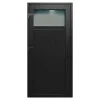 Porte De Service<Porte de service pvc gris anthracite ext. et blanc int. 80 x h.205 cm poussant droit