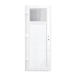Porte De Service<Porte de service pvc gris anthracite ext. et blanc int. 80 x h.205 cm poussant droit