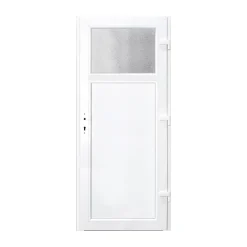 Porte De Service<Porte de service pvc gris anthracite ext. et blanc int 90 x h.205 cm poussant gauche