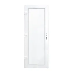 Porte De Service<Porte de service pvc pleine gris anthracite ext. et blanc int. 80 x h.205 cm poussant droit