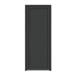 Porte De Service<Porte de service pvc pleine gris anthracite ext. et blanc int. 80 x h.205 cm poussant droit