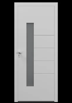 4ALU Porte D'Entrée<Porte d'entrée alu blanc Harumi H.215 x l.90 cm poussant droit