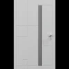 4ALU Porte D'Entrée<Porte d'entrée alu blanc Imani H.215 x l.90 cm poussant gauche