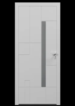 4ALU Porte D'Entrée<Porte d'entrée alu blanc Imani H.215 x l.90 cm poussant gauche