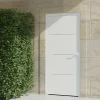 4ALU Porte D'Entrée<Porte d'entrée alu blanc Leme H.215 x l.90 cm poussant gauche