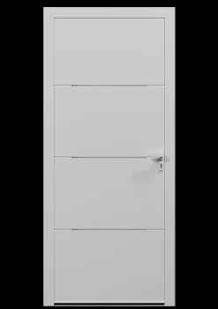 4ALU Porte D'Entrée<Porte d'entrée alu blanc Leme H.215 x l.90 cm poussant gauche