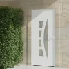 4ALU Porte d'entrée alu blanc Rylie H.215 x l.90 cm poussant gauche- Porte D'Entrée