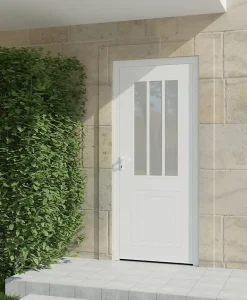4ALU Porte D'Entrée<Porte d'entrée alu blanc Sestri H.215 x l.90 cm poussant droit