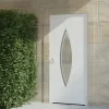4ALU Porte d'entrée alu blanc Zaria H.215 x l.90 cm poussant droit- Porte D'Entrée