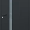 4ALU Porte d'entrée alu gris Imani H.215 x l.90 cm poussant droit- Porte D'Entrée