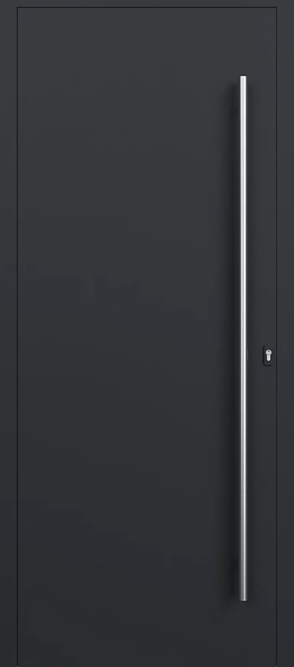 4ALU Porte D'Entrée<Porte d'entrée alu gris Kapas H.215 x l.90 cm poussant gauche