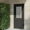4ALU Porte d'entrée alu gris Sestri H.215 x l.90 cm poussant droit- Porte D'Entrée