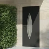 4ALU Porte d'entrée alu gris Zaria H.215 x l.90 cm poussant droit- Porte D'Entrée