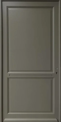 Gd Menuiseries Porte D'Entrée<Porte D'entrée Bois Pleine Elixir, Vert Ral7002, H.215xl.90 Côte Tableau P.gauche