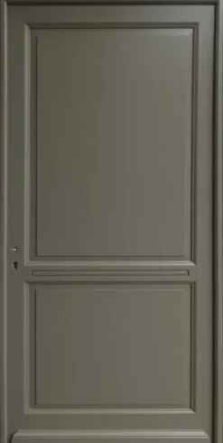 Gd Menuiseries Porte D'Entrée<Porte D'entrée Bois Pleine Elixir, Vert Ral7002, H.215xl.90 Côte Tableau, P.droit