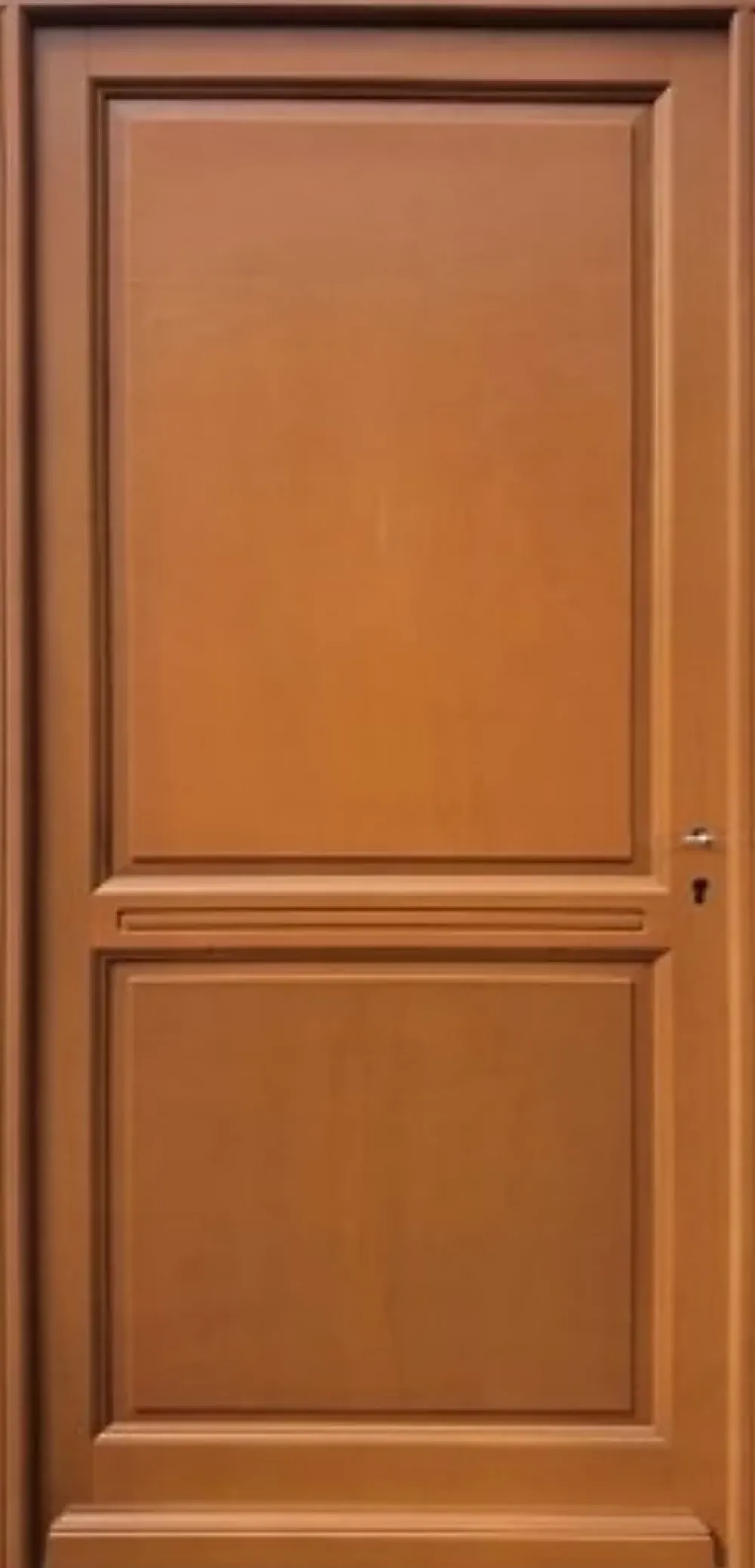 Gd Menuiseries Porte D'entrée Bois Pleine Eyden, H.215xl.90 Côte Tableau P.gauche, Poignée, Barillet- Porte D'Entrée