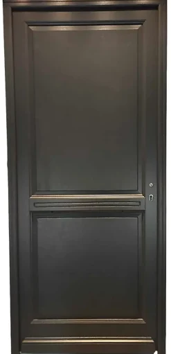 Gd Menuiseries Porte D'entrée Bois Pleine Elina, H.215xl.90 Côte Tableau P.gauche- Porte D'Entrée