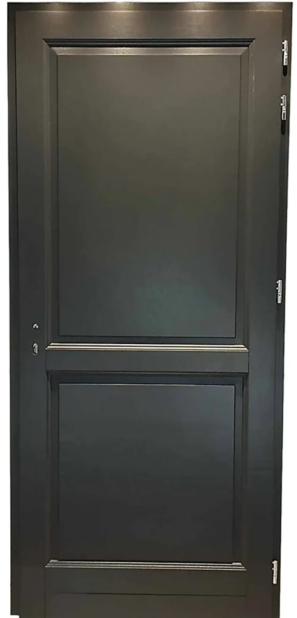 Gd Menuiseries Porte D'entrée Bois Pleine Elina, H.215xl.90 Côte Tableau P.gauche- Porte D'Entrée