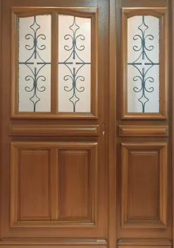 Gd Menuiseries Porte D'Entrée<Porte D'entrée Bois Tiercée Vauban H215 X L140 Côte Tableau P. Gauche