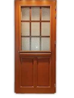 Gd Menuiseries Porte D'entrée Bois Vitrée Alena, H.215xl.80 Côte Tableau P. Gauche- Porte D'Entrée