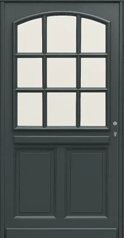 Gd Menuiseries Porte D'Entrée<Porte D'entrée Bois Vitrée Alexa Gris Ral7016, H.215xl.90 Côte Tableau P.gauche