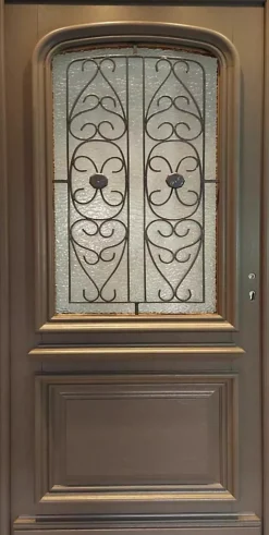Gd Menuiseries Porte D'Entrée<Porte D'entrée Bois Vitrée Adrien Gris Ral 7039, H.215xl.90 Côte Tableau P. Gauche