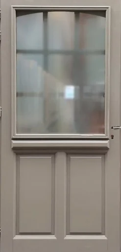 Gd Menuiseries Porte D'Entrée<Porte D'entrée Bois Vitrée Alban Gris Ral 7039, H.215xl.90 Côte Tableau P.droit