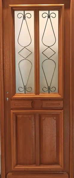Gd Menuiseries Porte D'Entrée<Porte D'entrée Bois Vitrée Baya, H,200xl,80 Côte Tableau P.droit, Poignee, Barillet, Bouton
