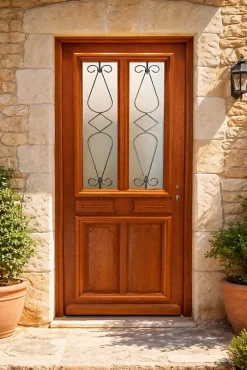 Gd Menuiseries Porte D'Entrée<Porte D'entrée Bois Vitrée Baya, H.215xl.90 Côte Tableau P,gauche