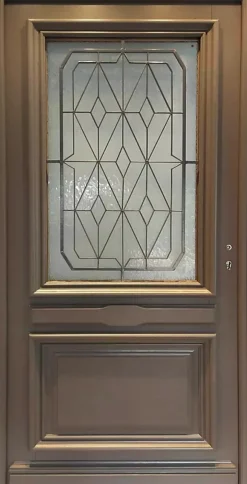 Gd Menuiseries Porte D'Entrée<Porte D'entrée Bois Vitrée Camille Gris Ral 7039, H.215xl.90 Côte Tableau P. Gauche
