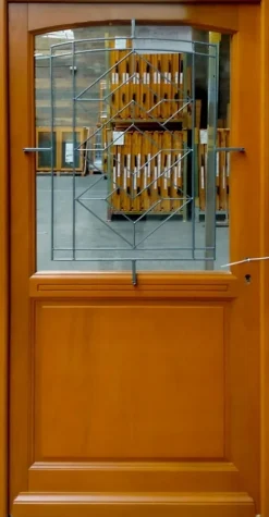 Gd Menuiseries Porte D'entrée Bois Vitrée, Elioth, H.215xl.90 Côte Tableau P. Gauche- Porte D'Entrée