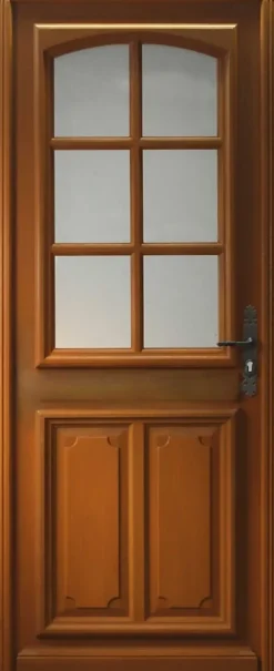 Gd Menuiseries Porte D'Entrée<Porte D'entrée Bois Vitrée Marine, H,200xl,80 Côte Tableau P. Gauche