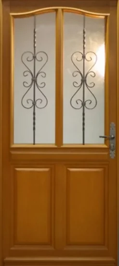 Gd Menuiseries Porte D'entrée Bois Vitrée Sandy, H.215xl.90 Côte Tableau P.gauche- Porte D'Entrée