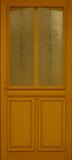 Gd Menuiseries Porte D'entrée Bois Vitrée Sandy, H.215xl.90 Côte Tableau P.gauche- Porte D'Entrée