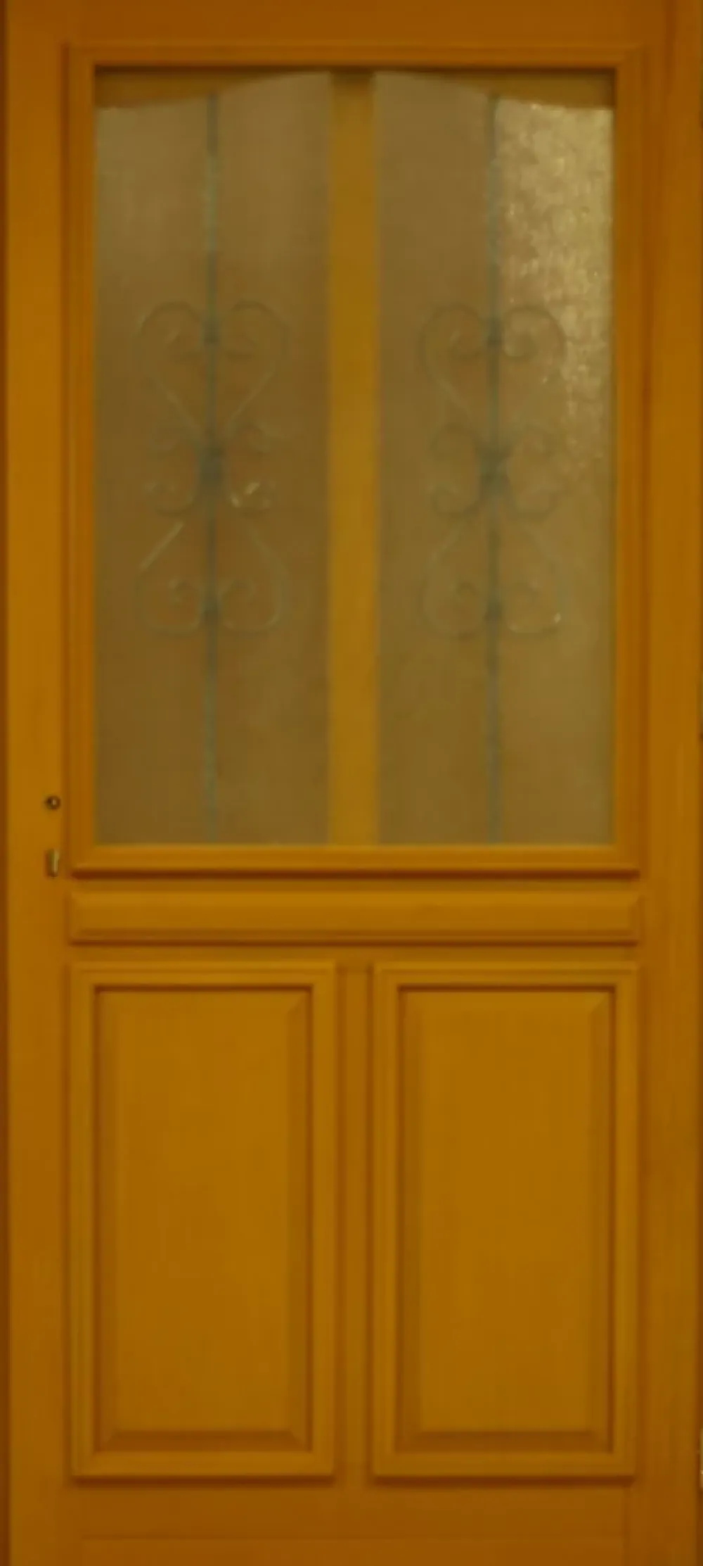 Gd Menuiseries Porte D'entrée Bois Vitrée Sandy, H.215xl.90 Côte Tableau P.gauche- Porte D'Entrée